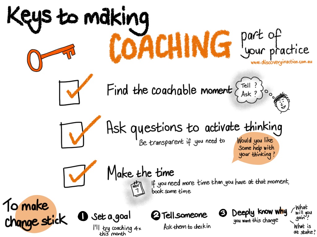 Keys to making coaching part of your practice